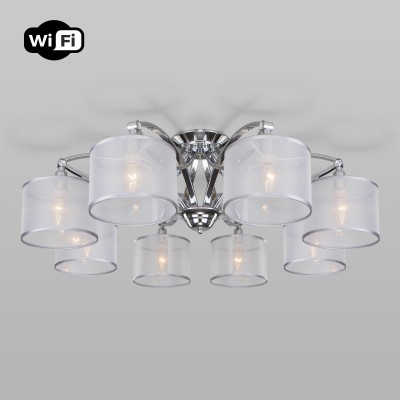 Накладная люстра Eurosvet 60124/8 хром Smart (60109/8)