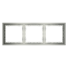 Рамка пластиковая VOLTUM S70 на 3 поста, (сталь)