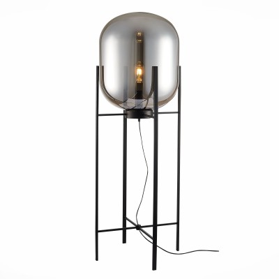 SL1050.725.01 Торшер ST-Luce Черный/Дымчатый E27 1*40W (из 2-х коробок)