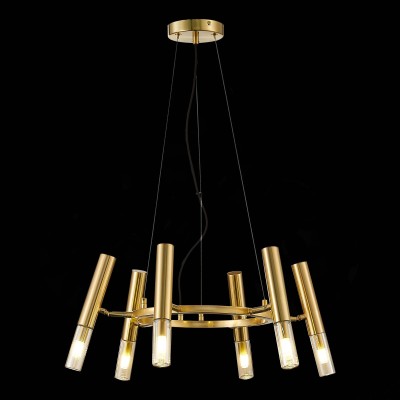 SL1236.203.06 Люстра подвесная ST-Luce Золотистый/Коньячный, Золотистый G9 LED 6*5W