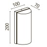 Настенный светильник (бра) Outdoor O454WL-L10GF3K1