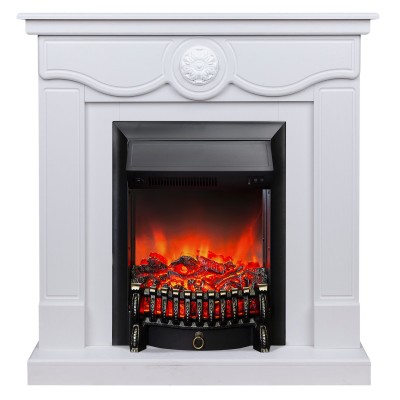 Электрокамин Aurora WT с очагом Fobos Lux Black