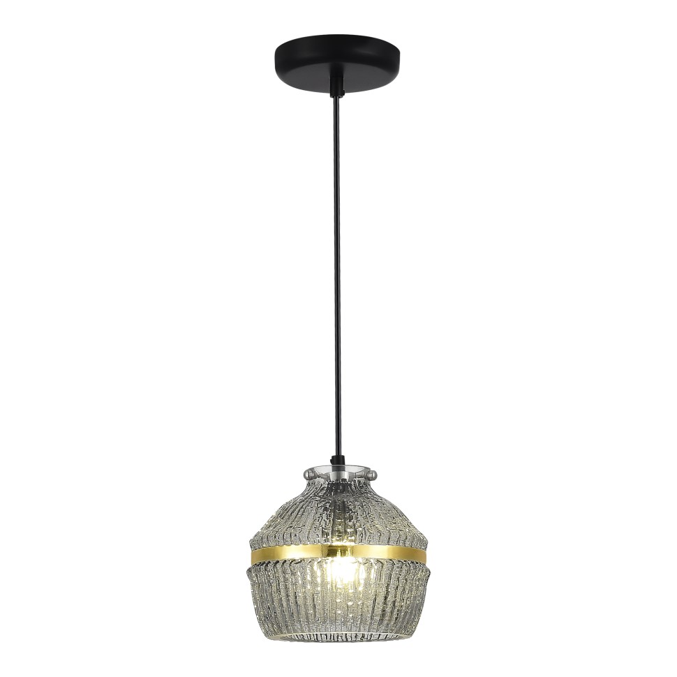 SL1661.413.01 Светильник подвесной ST-Luce Черный/Дымчатый E27 1*40W
