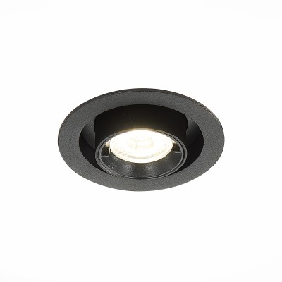 ST702.348.12 Св-к встр. Черный LED 1*12W 4000K 900Lm Ra80 24° IP20 D90xH92 180-240V