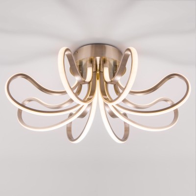 Накладная люстра Eurosvet 90079/8 сатин-никель