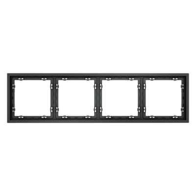 Рамка пластиковая VOLTUM S70 на 4 поста, (графит)