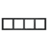 Рамка пластиковая VOLTUM S70 на 4 поста, (графит)