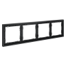 Рамка пластиковая VOLTUM S70 на 4 поста, (графит)