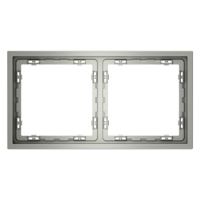 Рамка пластиковая VOLTUM S70 на 2 поста, (сталь)