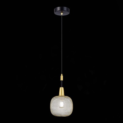 SLE1137-403-01 Светильник подвесной Черный, Золотистый/Золотистый E14 1*60W