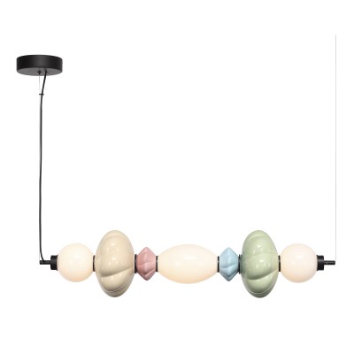 SL6134.443.01 Светильник подвесной ST-Luce черный/зеленый, розовый, желтый, синий, опаловый LED 1*24