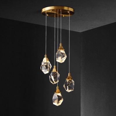 Подвесной светильник Delight Collection 9701P/5R brass