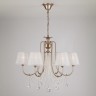Подвесная люстра Eurosvet 10088/6 перламутровое золото Strotskis