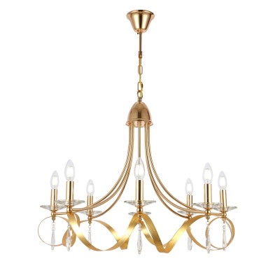 SLE120213-08 Светильник подвесной Французское золото E14 8*40W