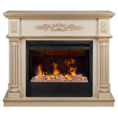 Электрокамин Silvia 26 WT-619G с очагом 3D Helios 26 SBG