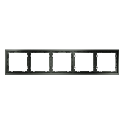 Рамка пластиковая VOLTUM S70 на 5 постов, (титан)