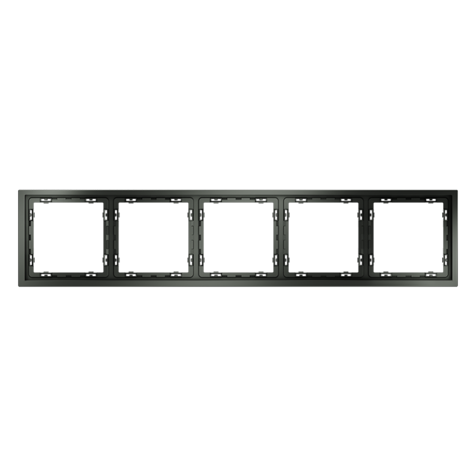 Рамка пластиковая VOLTUM S70 на 5 постов, (титан)