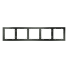 Рамка пластиковая VOLTUM S70 на 5 постов, (титан)