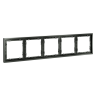 Рамка пластиковая VOLTUM S70 на 5 постов, (титан)