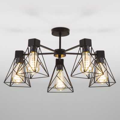 Люстра на штанге Eurosvet 70107/5 черный