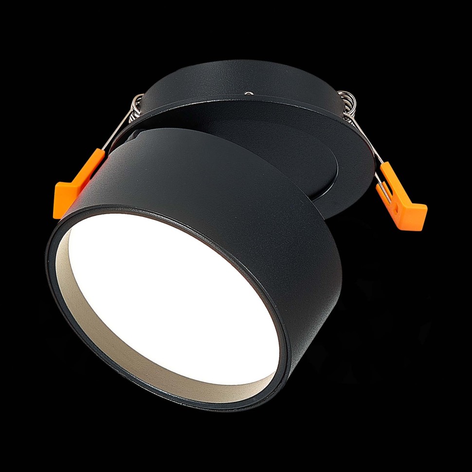ST651.448.09 Встраиваемый поворотный светильник Черный LED 1*9W 4000K 720Lm Ra>90 120° IP20 D85xH68