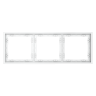 Рамка пластиковая VOLTUM S70 на 3 поста, (белый матовый)