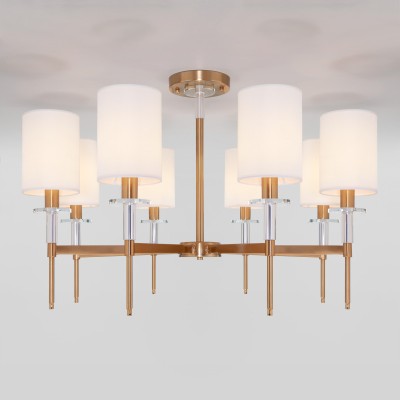 Люстра на штанге Eurosvet 60132/8 латунь