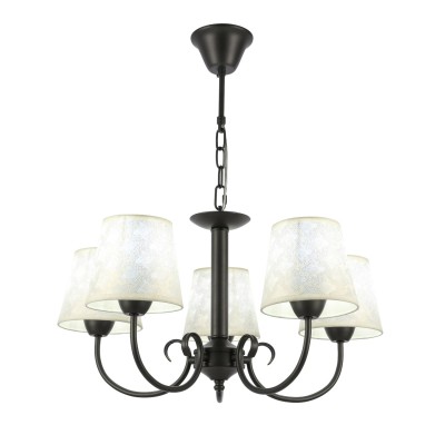 SLE120303-05 Светильник подвесной Темно-серый/Бежевый E14 5*40W