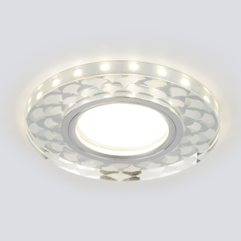 Встраиваемый светильник Elektrostandard 2247 MR16 SL/WH зеркальный/белый