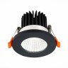 ST704.438.10 Св-к встр. Черный LED 1*10W 3000K 900Lm Ra>90 38° IP20 D80xH60 170-240V