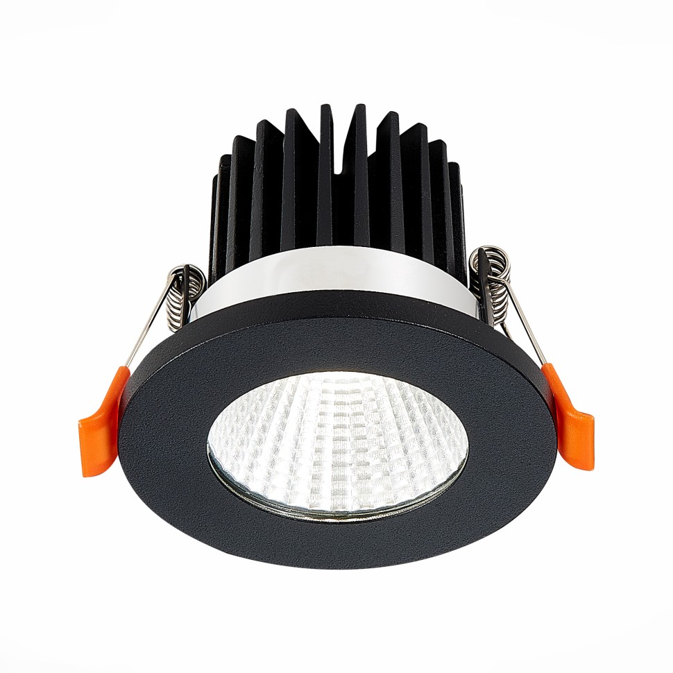 ST704.438.10 Св-к встр. Черный LED 1*10W 3000K 900Lm Ra>90 38° IP20 D80xH60 170-240V