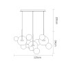 Подвесной светильник Delight Collection 9214P/3L gold