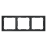 Рамка пластиковая VOLTUM S70 на 3 поста, (графит)
