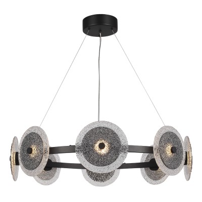 SL6142.443.01 Светильник подвесной ST-Luce черный/дымчатый LED 1*44W 4000K