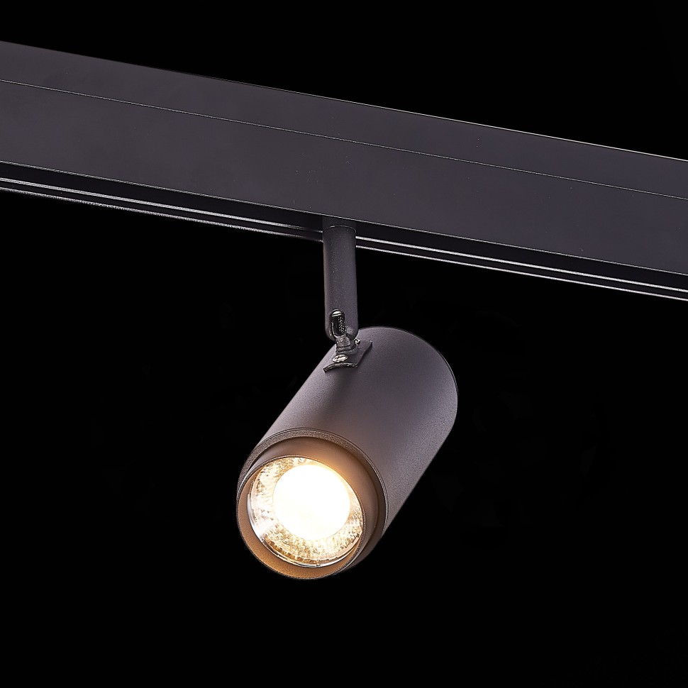 ST357.436.06 Магнитный трековый светильник ZOOM Черный LED 1*6W 3000K 667Lm Ra>80 10-60° IP20 L137xW