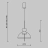 Подвесной светильник Maytoni MOD185PL-L6B3K5