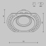 Встраиваемый светильник Technical DL042-01-RD-B