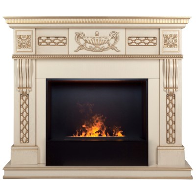 Электрокамин Corsica Lux 25,5/26 WT с очагом 3D Cassette 630 Black Panel