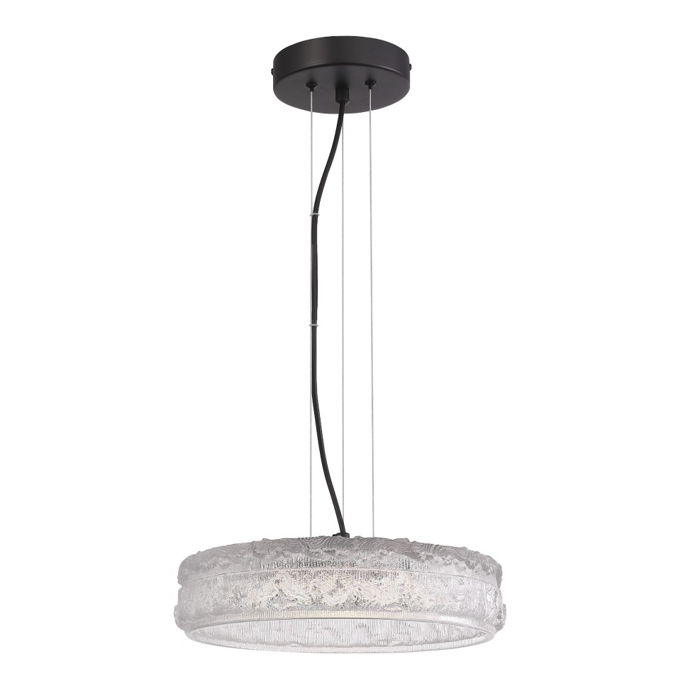 SL6143.403.01 Светильник подвесной ST-Luce черный/прозрачный LED 1*15W 4000K