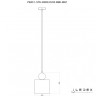 Подвесной светильник iLedex PLAY P820/1-12W-3000K-D195 MATT BLACK&BRONZE