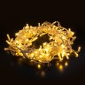 Светодиодная бахрома Eurosvet 100-101 теплый белый с эффектом мерцания 3*0,6 м IP65