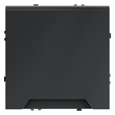 Розетка встраиваемая VOLTUM S70 с заземлением, защитными шторками и крышкой 16А, (графит)