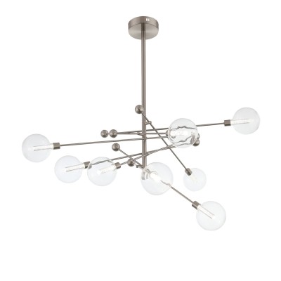 SL377.342.08 Люстра потолочная ST-Luce Никель/Прозрачный LED 8*4,5W 4000K