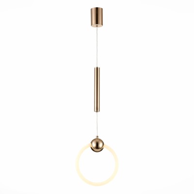 SL1578.203.01 Подвес ST-Luce Золотистый/Золотистый, Белый LED 1*15W 3000K
