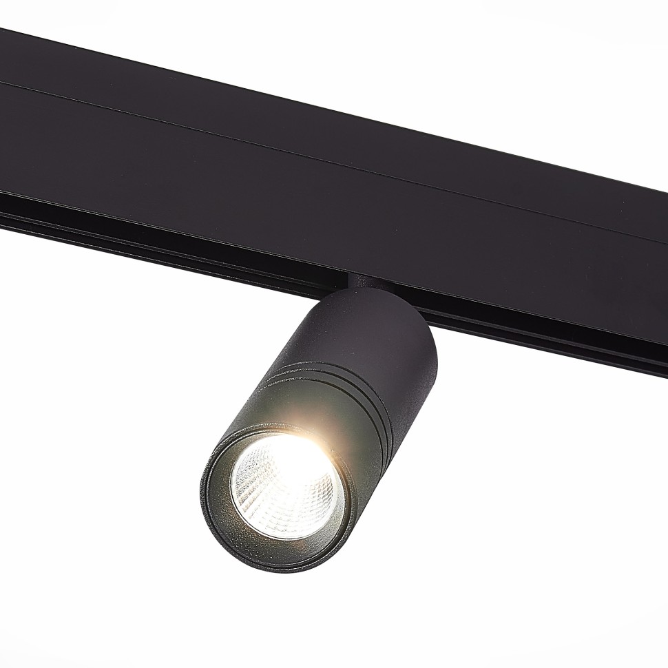 ST365.446.12 Магнитный трековый светильник Черный LED 1*12W 4000K 1 020Lm Ra>90 36° IP20 D44xH130 48V