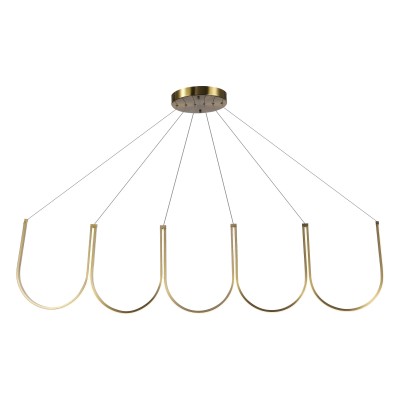 SL6202.213.01 Светильник подвесной ST-Luce Золотистый LED 1*68W 3000K