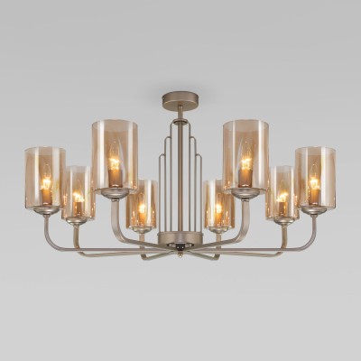 Люстра на штанге Eurosvet 60138/8 перламутровое золото