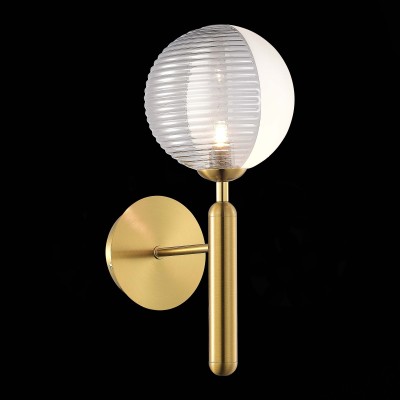 SLE1096-201-01 Светильник настенный Матовое золото/Белый, Дымчатый G9 LED 1*5W