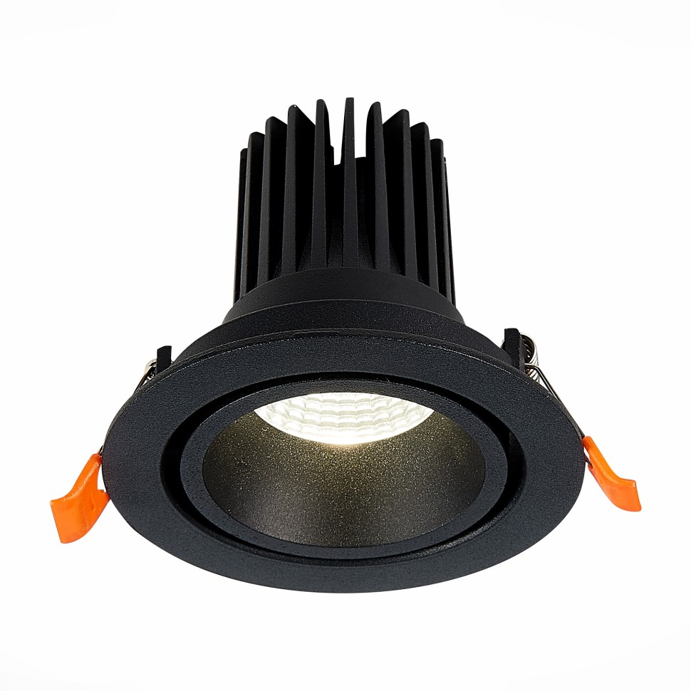 ST705.438.10 Св-к встр. Черный LED 1*10W 3000K 750Lm Ra>90 38° IP20 D102xH85 170-240V