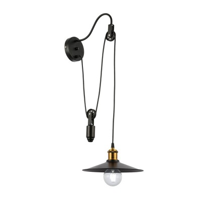 SLE120501-01 Светильник настенный Черный/Черный E27 1*60W